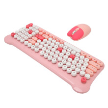 Wireless Pink 2.4G Keyboard & Mouse Set for Windows 98/7/8/10/11