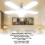 LED Garage Light 100W, 5-Panel, 44cm Dia, 6500K 4