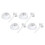 Set di 4 cappucci per perno della bobina, plastica, Ø 4,4 cm 14