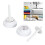 Set di 4 cappucci per perno della bobina, plastica, Ø 4,4 cm 4