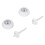 Set di 4 cappucci per perno della bobina, plastica, Ø 4,4 cm 13