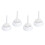 Set di 4 cappucci per perno della bobina, plastica, Ø 4,4 cm 15