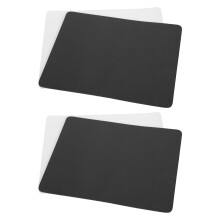 4 Stück Gummi-Fußpedal-Pads 9,1 x 7,5 Zoll Weiß/Schwarz