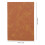 100-Blatt PU-Leder A5 liniert Notizbuch braun 2
