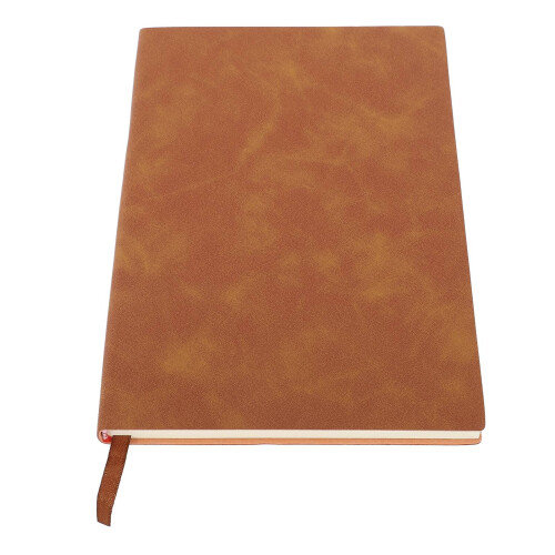 100-Blatt PU-Leder A5 liniert Notizbuch braun