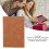 100-Blatt PU-Leder A5 liniert Notizbuch braun 8