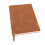100-Blatt PU-Leder A5 liniert Notizbuch braun 14