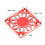 Cache-ventilateur RC 30x30mm Alliage d'aluminium rouge 2