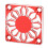 Cache-ventilateur RC 30x30mm Alliage d'aluminium rouge 12