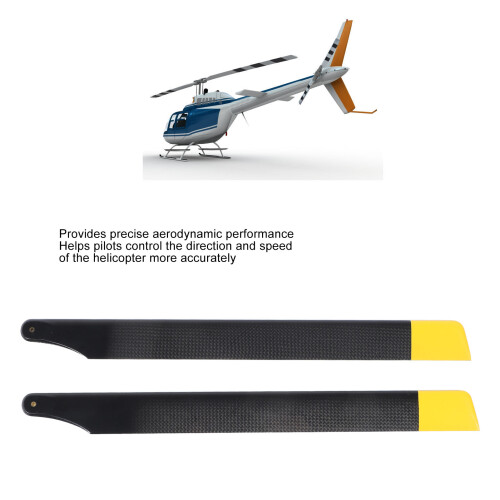 2 pale del rotore principale per Bell 206 UH-1, in plastica 2