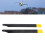 2 pale del rotore principale per Bell 206 UH-1, in plastica 13