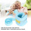 4pcs Breathable Soft Blue Patient Bed Restraints Adjustable Wrist & Ankle Belts 4