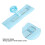 4pcs Breathable Soft Blue Patient Bed Restraints Adjustable Wrist & Ankle Belts 5