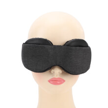 Mascherina per gli occhi 3D sagomata in memory cotton, borsa da 71 cm