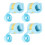 4pcs Breathable Soft Blue Patient Bed Restraints Adjustable Wrist & Ankle Belts 13