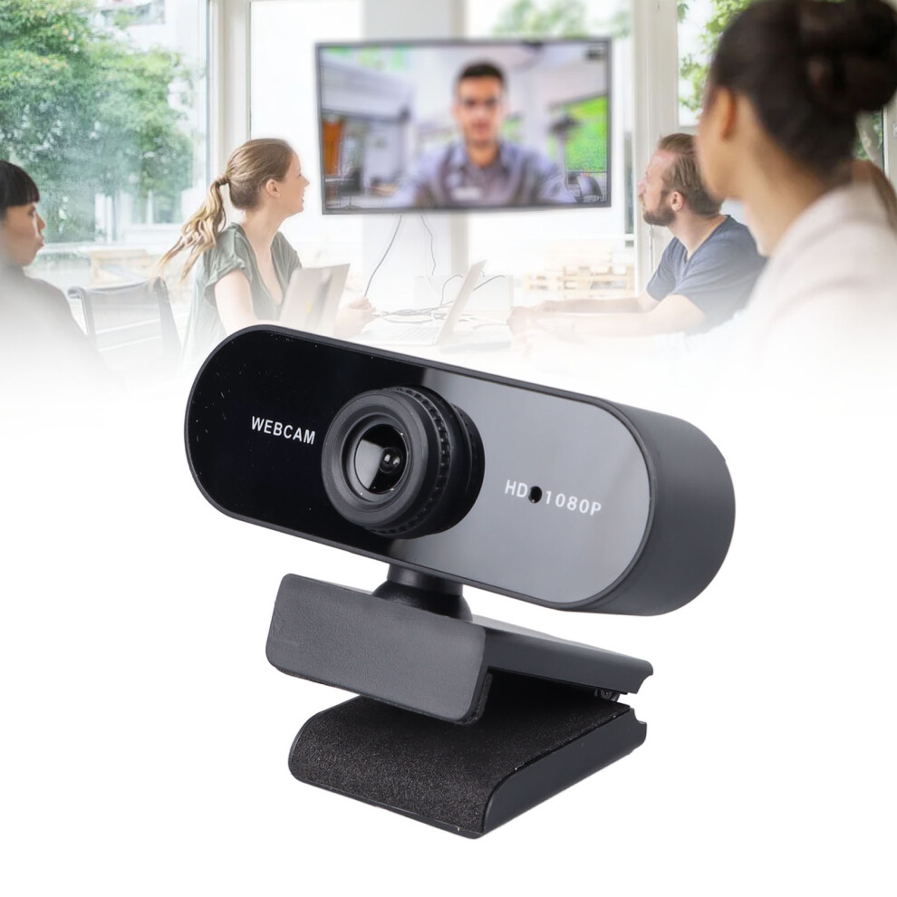 1080P Computer Webcam With Microphone, Clear Video, Voice Control For Conference 8771335552411
