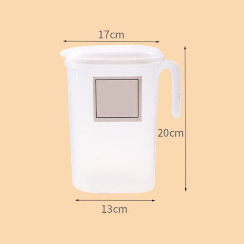 Caraffa d'acqua 2000 ml, 20 cm H x 13 cm base, Plastica 1