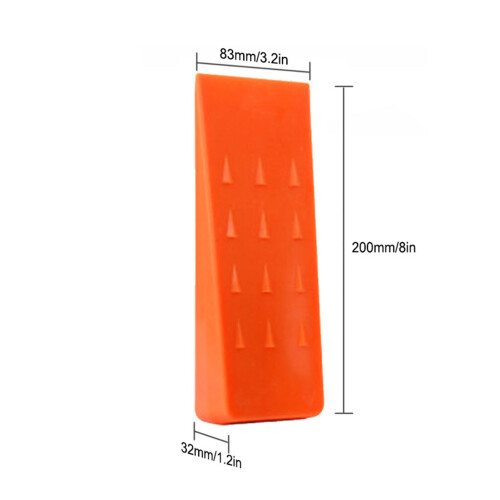 8-Zoll ABS-Kunststoff-Fällkeil mit Stacheln orange 1