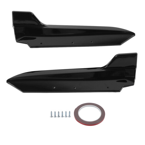 1 par difusor trasero E90 2005-2012 negro brillante 1