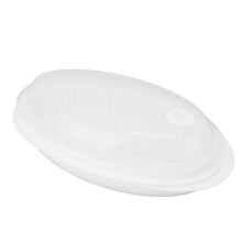 Gemüse & Fisch-Dampfplatte PP 420 g Großes Oval
