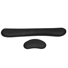 Supporto per polsi della tastiera e del mouse in memory foam - Nero