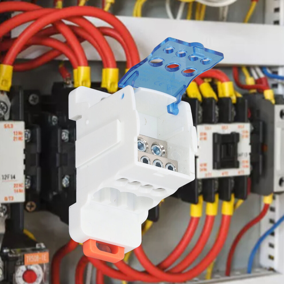 Universal Ukk80a Power Junction Box 1000V Ac/Dc Din Rail Mount Splitter 8711335563147