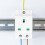 DIN-Schienensteckdose AC250V 13A mit integrierter Erdung Nylon 7