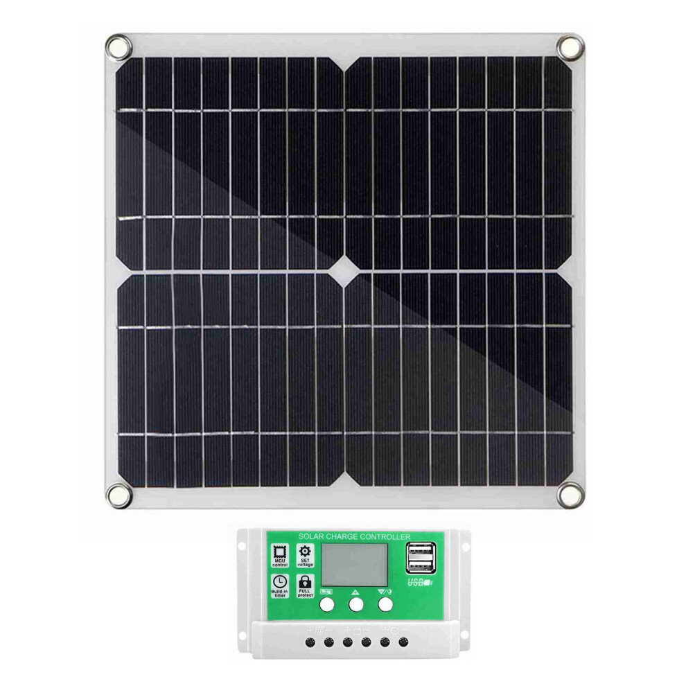 Complete 20W 12V Solar Kit With Controller & Clips For Rvs & Boats 4651335567032