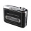 Lecteur de cassettes noir 11,585 cm, 2xAA/USB 5
