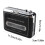 Lecteur de cassettes noir 11,585 cm, 2xAA/USB 2