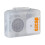 Lecteur cassette blanc 122x91x39mm USB-C MP3 2xAA 3