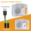 Lecteur cassette blanc 122x91x39mm USB-C MP3 2xAA 6