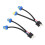 2 piezas de cable 9003 H4 a 9005/9006, arnés doble 12
