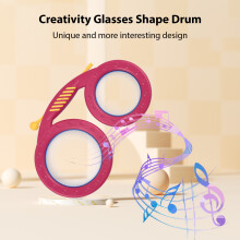 Tambour pour lunettes 31,5x19,5x2 cm 158 g rose/bleu