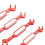 4PCS Aluminum RC Car Wrenches Set, 3.0‑6.0mm, Red 9