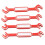 4PCS Aluminum RC Car Wrenches Set, 3.0‑6.0mm, Red 11