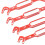 4PCS Aluminum RC Car Wrenches Set, 3.0‑6.0mm, Red 5