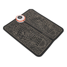 Tapis de massage des pieds en cuir PU LCD 8 modes 120 mAh