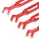 4 pièces, clé de biellette à rotule RC, rouge, 3,0-6,0 mm 8