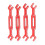 4 pièces, clé de biellette à rotule RC, rouge, 3,0-6,0 mm 7