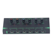 Amplificatore per cuffie stereo a 6 canali e mini sdoppiatore
