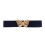 Ceinture élastique bleu marine à boucle papillon 67x5cm 1