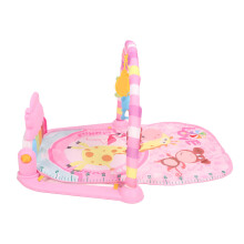 Baby-Gyms Spielmatten Frühpädagogik Sensorische Entwicklung Fuß-Piano Baby Musik-Aktivitätsmatte für Babys Kleinkinder Pink