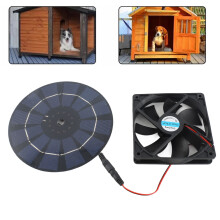 10W Solar Exhaust Fan Kit | 12cm Fan, 16cm Panel, ABS Material