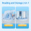 tenwin 2in1 Stiftebox Leseständer 110x30x205 Blau 13