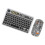 Transparent Wireless Keyboard Mouse Set 7-Color Lights Type-C 7