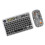 Transparent Wireless Keyboard Mouse Set 7-Color Lights Type-C 8