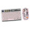 Wireless Bluetooth Keyboard & Mouse Combo, 400mAh Battery, 7-Color Backlit 4