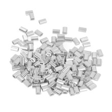 400 pièces de manchon de sertissage en aluminium à double trou