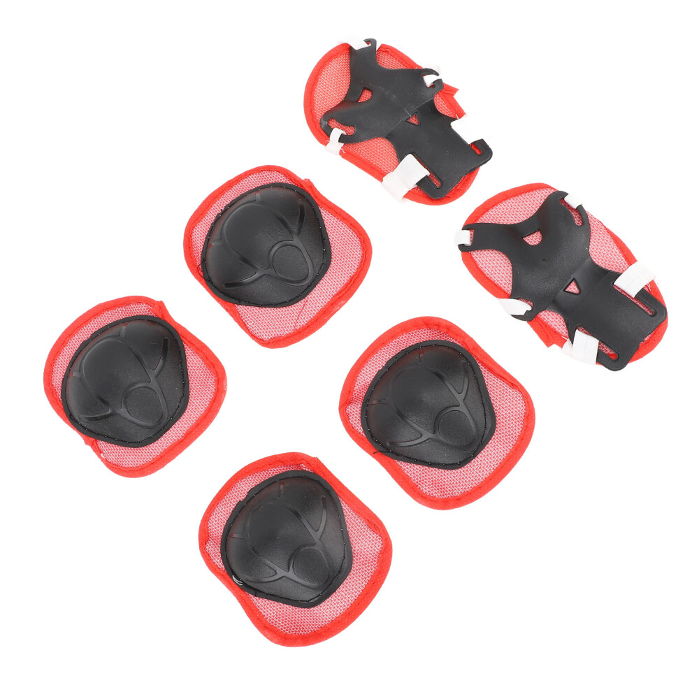Kids Protective Gear Set, Adjustable Plastic Knee & Elbow Pads for Cycling & Skating